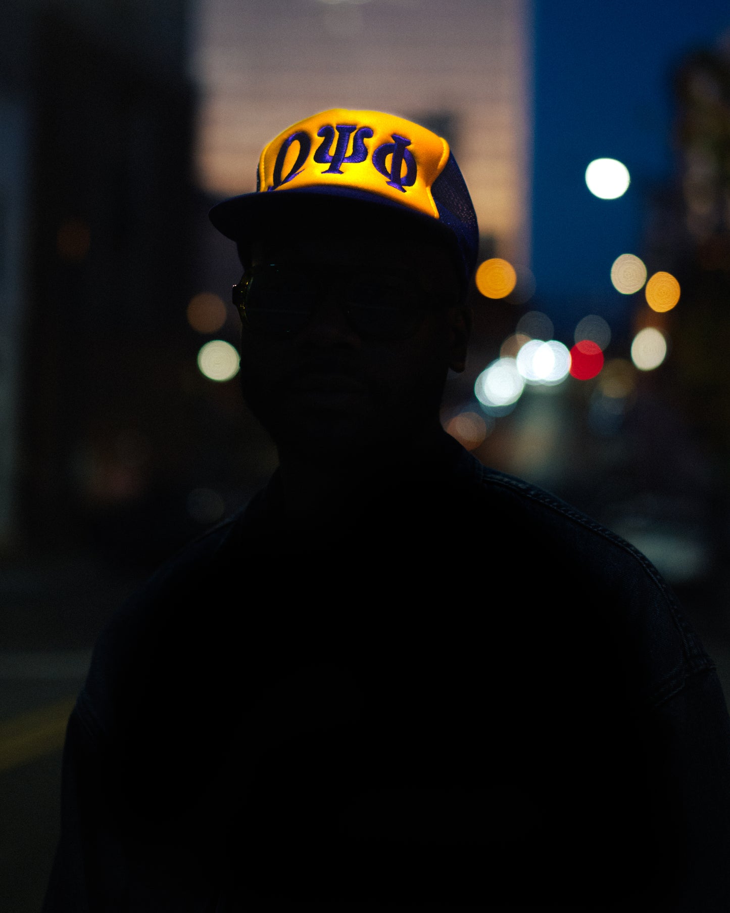 Vtg Purple & gold OPP trucker hat